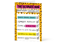 Birthday checklist card, from £3.89, Moonpig.com