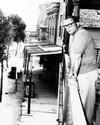 Carl Foreman on the set of High Noon, 1951.