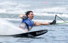 GB's Joel Poland has broken the Overall World Waterski Record. Picture date: 2 Sept 2023. Photo credit: Johnny Hayward