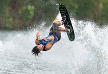 GB's Joel Poland has broken the Overall World Waterski Record. Picture date: 2 Sept 2023. Photo credit: Johnny Hayward