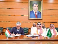 SFD CEO, H.E. Sultan Al-Marshad, signing a new development loan agreement with the Minister of Finance of the Republic of Tajikistan, H.E. Kahhorzoda Fayziddin Sattor. (Photo: AETOSWire)