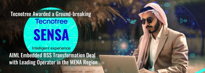 Tecnotree Awarded a Ground-breaking Sensa AIML Embedded BSS Transformation Deal with a Leading Operator in the MENA Region (Photo: Business Wire)