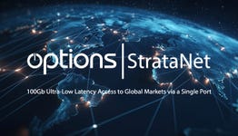 Options’ StrataNet Leads the Industry with Native 100Gb Connectivity with Access to All Local and Global Markets via a Single Port (Graphic: Business Wire)