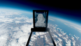 A portrait of Shakespeare was sent into space by British film maker Jack Jewers as part of series of film shorts celebrating 400 years of Shakespeare’s First Folio. To watch the Folio 400 film shorts visit https://inversefilms.co.uk/