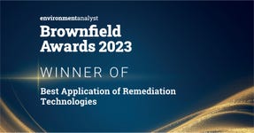 Brownfield Award for “Best Application of Remediation Technologies” designation received from Environment Analyst for 2023. (Graphic: Business Wire)