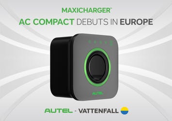 MaxiCharger AC Compact debuts in Europe (Graphic: Business Wire)