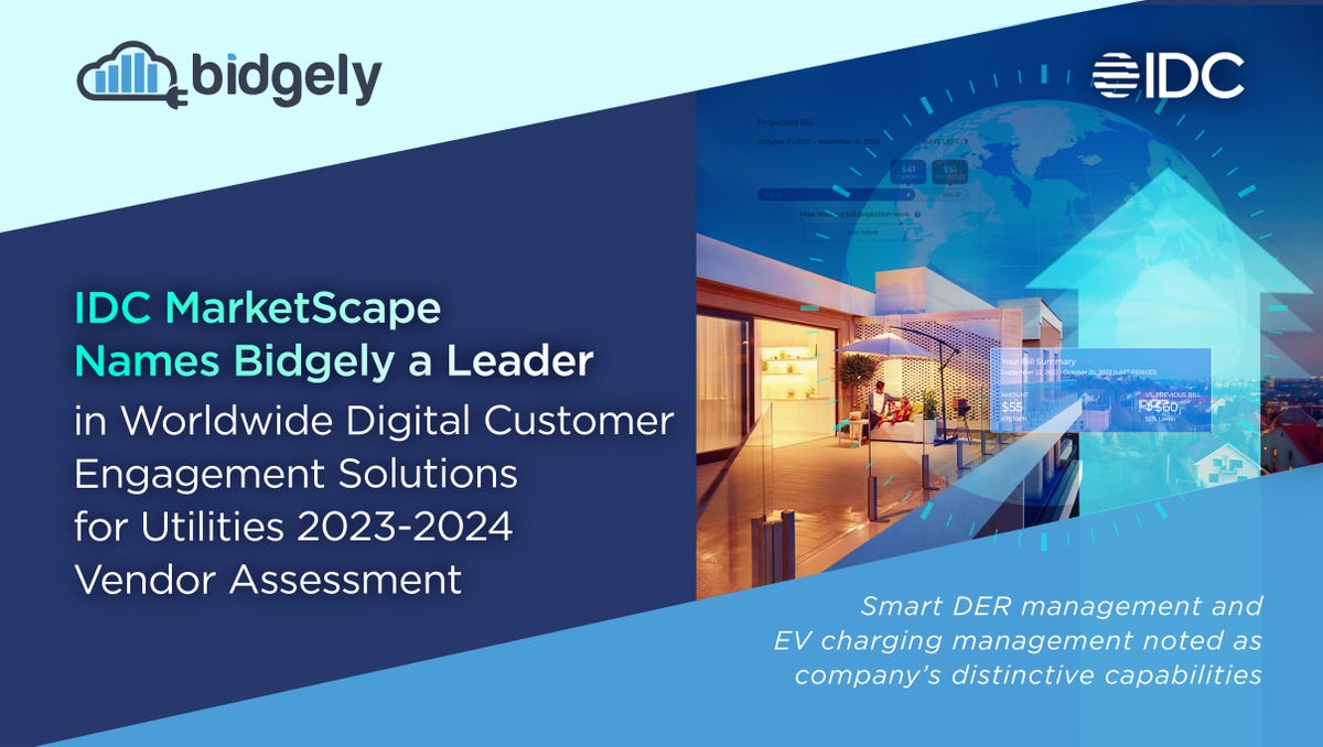 IDC MarketScape Names Bidgely a Leader in Worldwide Digital Customer