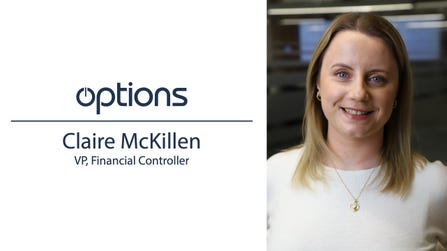Options today announced the promotion of Claire McKillen to the position of Vice President, Financial Controller. (Photo: Business Wire)