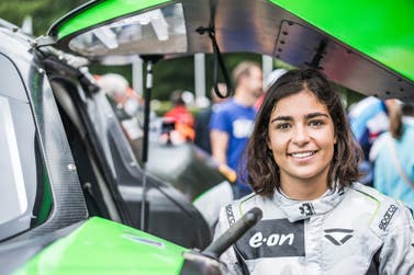 Three-time W Series champion Jamie Chadwick at the 2022 Festival of Speed