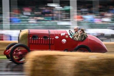 The Beast Of Turin taking on the hillclimb at the Festival of Speed 2023
