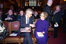 The Rt Hon Michael Gove MP and Holocaust Survivor Mala Tribich