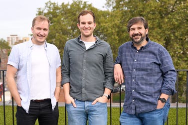 From left to right: Dr. Eric Topham, CEO and co-founder, OctaiPipe, George Hancock, CGO and co-founder, OctaiPipe and Ivan Scattergood, CTO and co-founder, OctaiPipe (Photo: Business Wire)