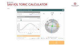 Launch of New Features, discover the unique Incision Location Optimization tool on SAV-IOL Toric Calculator. (Image SAV-IOL SA)