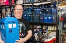 Dr Who fanatic, Paul from Lincolnshire has amassed one of the biggest TARDIS collections in the UK