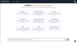 Introducing Samba-1, a one trillion (1T) parameter generative AI model for the enterprise (Graphic: Business Wire)