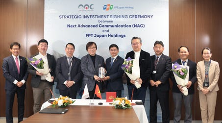 The strategic investment signing ceremony between NAC and FPT took place in Tokyo, Japan (Photo: Business Wire)