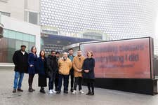 EDITORIAL USE ONLY Regional voices supporting Gamble Aware Stigma Campaign in front of an installation commissioned by GambleAware in Birmingham's St Martins Square following research which reveals 3.6 per cent (168,000 adults) of the West Midlands population are experiencing ‘problem gambling’. Picture date: Wednesday March 6, 2024. PA Photo. The research comes as GambleAware launches a West Midlands campaign to call on the region to ‘open up about gambling’ and tackle the stigma around ‘gambling harms’, which continues to represent the single biggest barrier to people seeking support.