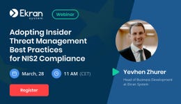 Insider Threat Management Best Practices for NIS2 Compliance Webinar by Ekran System (Graphic: Business Wire)