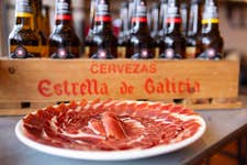EDITORIAL USE ONLY The launch of Estrella Galicia Gastronomy Month at Tapas Brindisa, Battersea. Picture date: Wednesday April 10, 2024. PA Photo. The month long festival, dedicated to the rich flavours of Spain, features 21 events across the UK and Ireland with tickets on sale now.