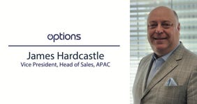 Options today announced the appointment of James Hardcastle as Vice President, Head of Sales, Asia Pacific (APAC). (Graphic: Business Wire)