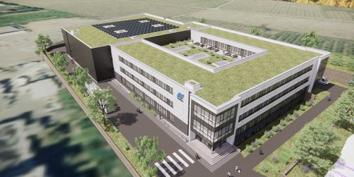 The new state-of-the-art manufacturing facility in Germany will be built with a focus on sustainability. (Graphic: Business Wire)