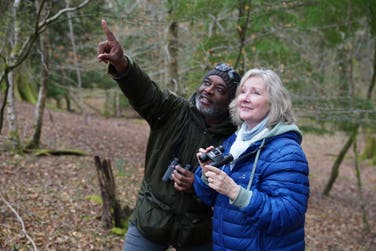 The Wildlife Trust’s Caroline Fitton joined David to capture the dawn chorus at RSPB Franchises Wood