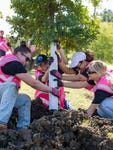 The tree planting event symbolized Mary Kay’s 60th anniversary of enriching the lives of women and their families worldwide and protecting the planet. (Photo: Mary Kay Inc.)