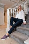 Celebrating Comfort and Style: Sara Davies MBE Champions 'Joyful Strides for Wider Feet' Campaign alongside Loyal Customers. DB Wider Fit Shoes Launches "Joyful Strides for Wider Feet" Campaign with Sara Davies MBE, Revolutionising Foot Health and Style for All