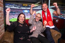 EDITORIAL USE ONLY Competition winners, Sarah Carter and Mark Slaughter from Portsmouth, with Gary Lineker ahead of tonight's UEFA Champions League Final at Wembley Stadium in London as part of the ‘No Walkers, No Game’ competition. Picture date: Saturday June 1, 2024. PA Photo. The competition winners from Portsmouth will watch the sold-out game on ‘the best seat in the house’ in a VIP box with a guest appearance from longstanding Walkers’ ambassador, Gary Lineker.