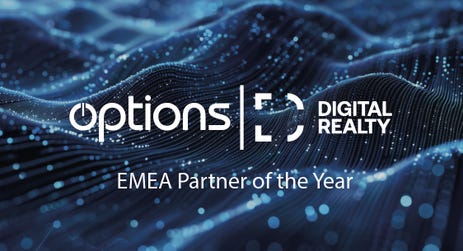 Options Named Digital Realty’s EMEA Partner of the Year, Reinforcing Strategic Partnership and Driving Global Expansion (Graphic: Business Wire)