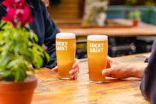 Lucky Saint is now available in thousands of pubs, bars, and restaurants, over 80 Michelin star venues as well as many major retailers including Tesco, Sainsbury's, Waitrose, M&S, Ocado and Morrisons