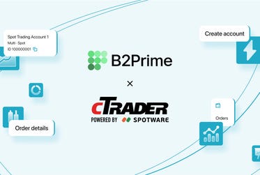 B2Prime, a Prime of Prime multi-asset liquidity provider, and cTrader, Spotware's flagship trading platform, have established a strategic partnership to expand trading opportunities. (Graphic: Business Wire)