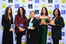 EDITORIAL USE ONLY (Left to right) Nominated authors Claire Kilroy, Isabella Hammad, Anne Enright, Aube Rey Lescure, and V. V. Ganeshananthan attend the 2024 Women´s Prize Summer Party, taking place at Bedford Square Gardens, London. Picture date: Thursday June 13, 2024. PA Photo. The Women´s Prize for Fiction (now in its 29th year) and the inaugural Women´s Prize for Non-Fiction is open to women writing in English from around the world. This year´s nominees for the Fiction Prize are: Anne Enright for `The Wren, The Wren´, V.V. Ganeshananthan for `Brotherless Night´, Kate Grenville for `Restless Dolly Maunder´, Isabella Hammad for `Enter Ghost´, Claire Kilroy for `Soldier Sailor´, and Aube Rey Lescure for `River East, River West´.