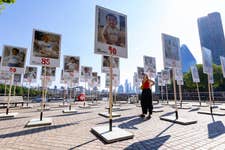 The launch of 'Make Health Equal', a campaign from Health Equals, which features 50 10-foot placards displaying the portraits of babies from across the UK to highlight the 16-year difference in life expectancy, depending on where you're born in Britain, Southbank, London. Picture date: Wednesday June 26, 2024. PA Photo. The campaign is calling on the next Government to fix the health inequalities that are cutting thousands of lives short across the UK, because of factors like income, housing and air quality. Health Equals commissioned photographer, Emli Bendixen to photograph 50 babies in 50 homes to create a snapshot of Britain and a time capsule of our newest generation.