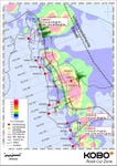 Figure 1: Road Cut Zone Diamond Drill Hole Location Map (Graphic: Business Wire)