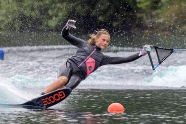 Isabel Cosgrove (12) will represent GB at the World Under 17 Waterski Championships from 1 August. Photo credit: James Elliott