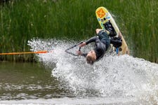 Charlie Fearn (14) will represent GB at the World Under 17 Waterski Championships from 1 August. Photo credit: James Elliott