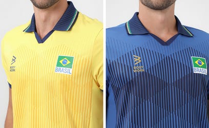 Body Work, a fitness brand from Riachuelo, has revealed the official Brazilian Volleyball team shirts for the 2024 Summer Games. The fabric blends two technologies from The LYCRA Company: 92% COOLMAX® EcoMade fiber made from pre-consumer textile waste and 8% LYCRA® fiber to help keep athletes cool, dry, and moving freely. (Photo: Business Wire)
