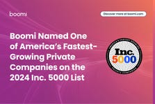 Boomi Named One of America's Fastest-Growing Private Companies on the 2024 Inc. 5000 List (Graphic: Business Wire)