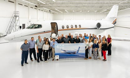 Textron Aviation | 400th Latitude Delivery (Photo: Business Wire)