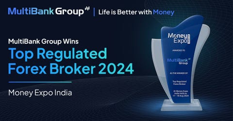 MultiBank Group Receives ‘Top Regulated Forex Broker’ Award at Money Expo India 2024 (Graphic: Business Wire)