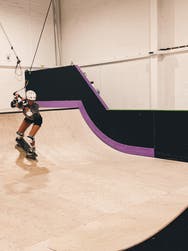 A Cornish skatepark is the only one of its kind in Europe - as it has a unique feature that means anyone can take part without worrying about getting hurt. TR7 Indoor Skatepark CIC reopened earlier this year after moving from their old home in Newquay. Now they're operating from a bespoke 370sq ft facility in Roche that has a mini ramp, rails, ledges, and hips, as well as an open area for beginners.