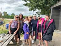 Participants on a 'Women & Girls' waterski taster session delivered as part of British Water Ski & Wakeboard's commitment to closing the gender gap in sport. Photo credit: British Water Ski & Wakeboard