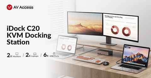 AV Access Unveils Advanced iDock C20 KVM Switch Docking Station at
