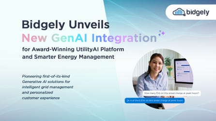 Bidgely's new GenAI integration includes a series of secure and scalable product rollouts that make energy management more intelligent and intuitive. (Graphic: Business Wire)