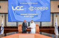 UCC Holding Signs Final Agreement with Denmark’s COBOD to Purchase Third Generation of World’s Largest 3D Printers to Build Sustainable Schools in Qatar (Photo: AETOSWire)