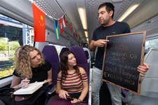 EDITORIAL USE ONLY Heathrow Express Learning Linguistics - Edit. Picture date: Thursday August 29, 2024