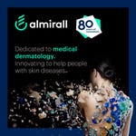 Almirall will be celebrating 80 years at the EADV 2024 (Graphic: Almirall)