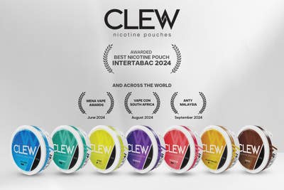 CLEW Nicotine Pouches continues winning streak with Best Nicotine Pouch  award at Inter Tabac Germany 2024