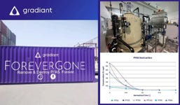 Gradiant's ForeverGone all-in-one solution and testing data for industrial wastewater (Photo: Business Wire)